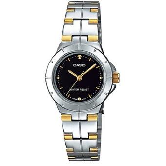 Casio Analog Watch - Jam tangan wanita - Silver gold- Stainless Steel Band - LTP-1242SG-1CDF  