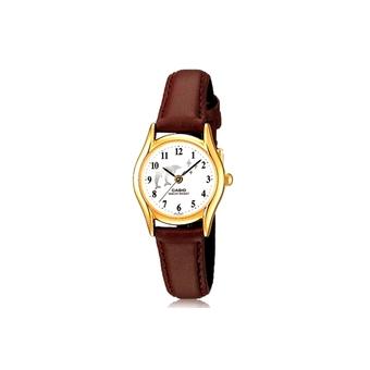 Casio Analog Watch LTP-1094Q-7B9 - Jam Tangan Wanita - Cokelat - Leather  