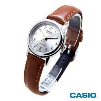 Casio Analog Watch LTP-1095E-7B - Jam tangan wanita - Coklat - Leather  