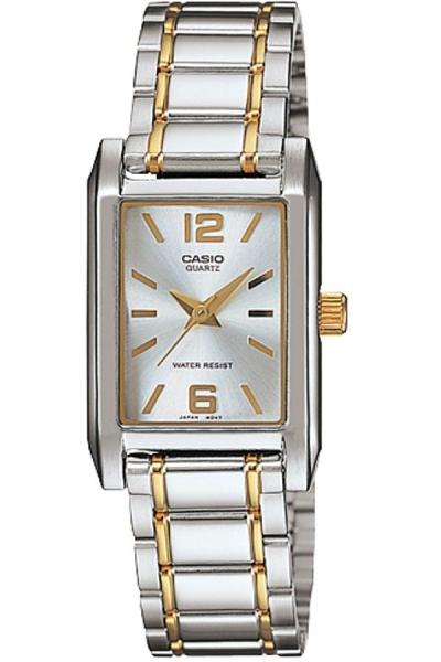 Casio Analog Watch - LTP-1235SG-7ADF - Jam Tangan Wanita - Strap Stainless Steel - Silver Gold