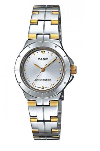 Casio Analog Watch - LTP-1242SG-7CDF - Jam tangan wanita - Stainless Steel Band - Silver gold