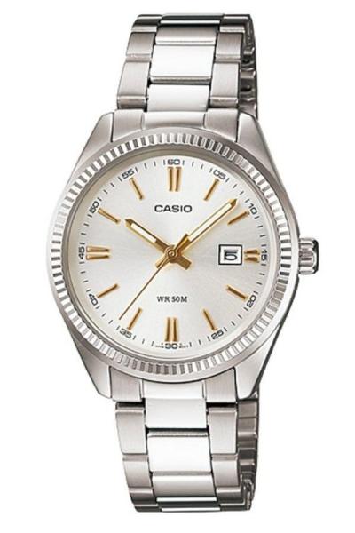 Casio Analog Watch - LTP-1302D-7A2VDF - Jam Tangan Wanita - Strap Stainless Steel - Silver