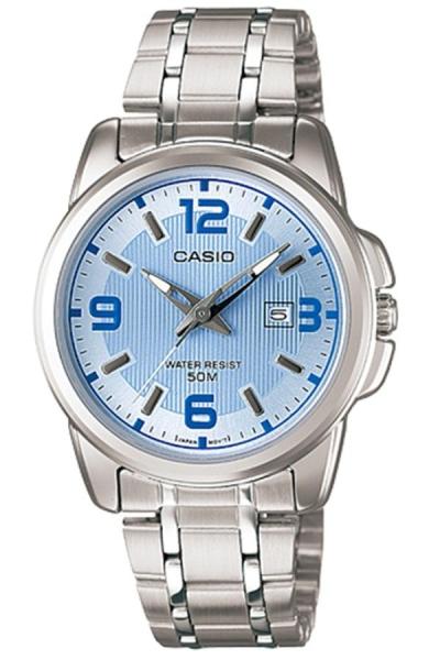 Casio Analog Watch - LTP-1314D-2AVDF - Jam Tangan Wanita - Strap Stainless Steel - Silver