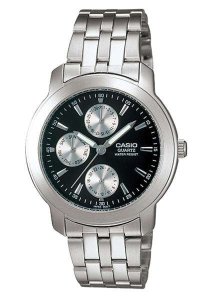 Casio Analog Watch MTP-1192A-1ADF Jam Tangan Pria Strap Stainless Steel - Silver