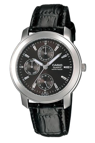 Casio Analog Watch MTP-1192E-1ADF Jam Tangan Pria Strap Leather - Hitam