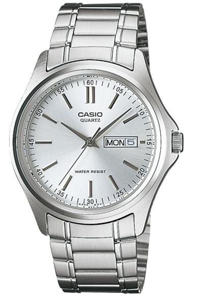 Casio Analog Watch MTP-1239D-7ADF Jam Tangan Pria Strap Stainless Steel - Silver