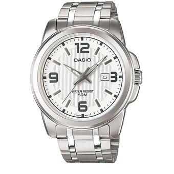 Casio Analog Watch MTP-1314D-7AVDF - Jam Tangan Pria - Silver - Tali Stainless steel  