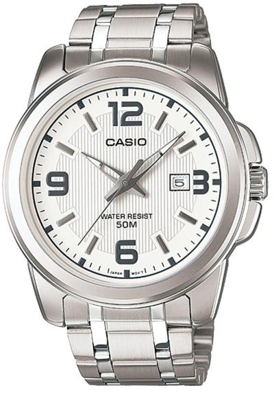 Casio Analog Watch MTP-1314D-7AVDF Jam Tangan Pria Strap Stainless Steel - Silver