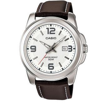 Casio Analog Watch MTP-1314L-7AVDF - Jam Tangan Pria - tali kulit - coklat  