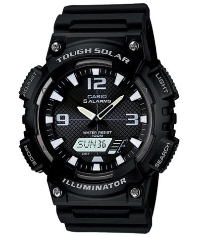 Casio Analog and Digital Watch AQ-S810W-1AV Jam Tangan Pria Strap Rubber - Hitam