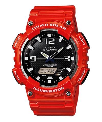 Casio Analog and Digital Watch AQ-S810WC-4AV Jam Tangan Pria Strap Rubber - Red