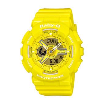 Casio Baby-G BA-110BC-9ADR - Jam Tangan Wanita - Kuning - Tali Resin  