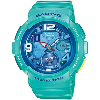 Casio Baby-G - Jam Tangan Digital Wanita - Hijau Tosca - Strap Resin - BGA-190-3B  