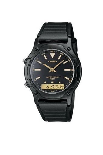 Casio Combination - Jam Tangan Pria – Hitam - AW-49HE-1AVUDF  