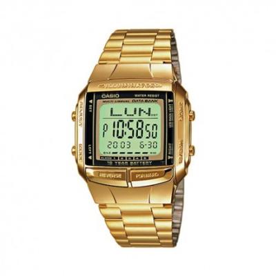 Casio Data Bank DB-360G-9ADF Jam Tangan Pria Resin - Gold