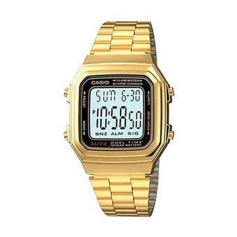 Casio Digital A178WGA-1ADF Women's Watch - Gold  