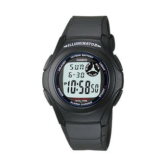 Casio Digital F-200W-1A Jam Tangan Pria - Hitam - Karet  