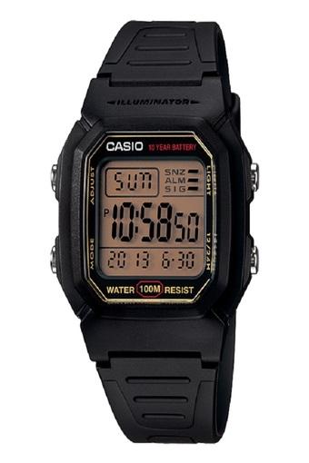 Casio Digital Jam Tangan Pria - Hitam - Strap Karet - W-800HG-9A  