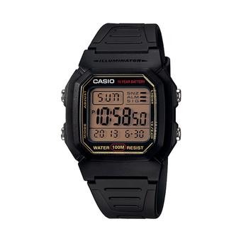 Casio Digital - Jam Tangan Pria -Hitam - Strap Karet - W-800HG-9AV  