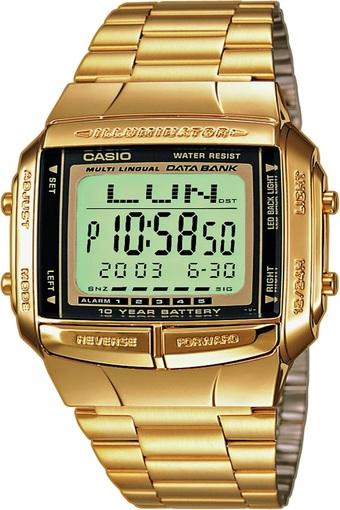 Casio Digital Jam Tangan Wanita - Gold - Strap Rantai - DB-360G-9A  