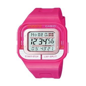 Casio Digital Jam Tangan Wanita - Merah Muda - Strap Karet - SDB-100-4A  