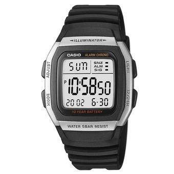 Casio Digital W-96H-1AVDF Men's Watch - Black/Silver  