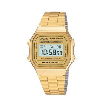 Casio Digital Watch A168WG-9WDF - Jam Tangan Wanita - Gold - Stainless Steel  