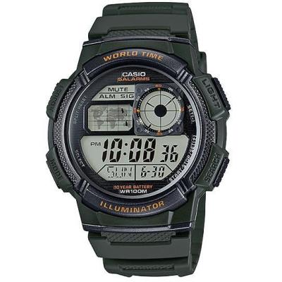 Casio Digital Watch AE-1000W-3AVDF Jam Tangan Pria - Hijau