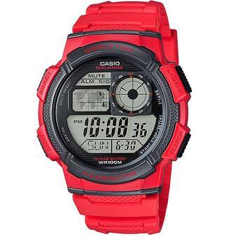 Casio Digital Watch Jam Tangan Pria - Merah - Resin - AE-1000W-4AVDF  