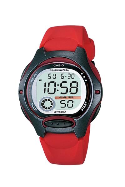 Casio Digital Watch LW-200-4AVDF Jam Tangan Wanita Resin - Merah