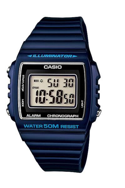 Casio Digital Watch W-215H-2AVDF Jam Tangan Unisex Resin - Biru