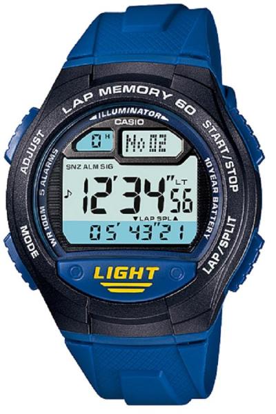 Casio Digital Watch W-734-2AVDF Jam Tangan Pria Resin - Biru