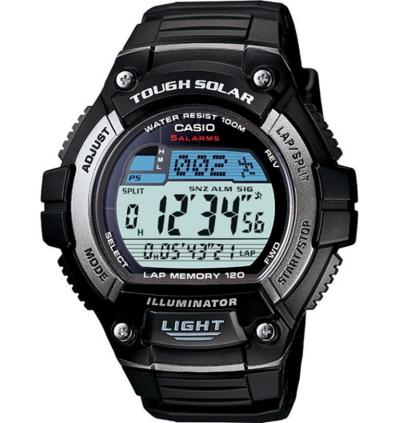 Casio Digital Watch W-S220-1AVDF Jam Tangan Pria Strap Rubber - Black