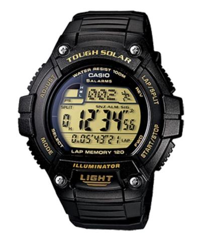 Casio Digital Watch W-S220-9AVDF Jam Tangan Pria Strap Rubber - Hitam