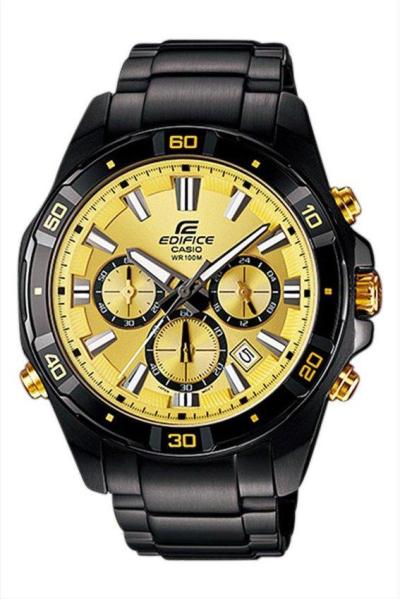 Casio EFR-534BK-9AVDF Edifice Jam Tangan Pria - Strap Stainless Steel - Hitam