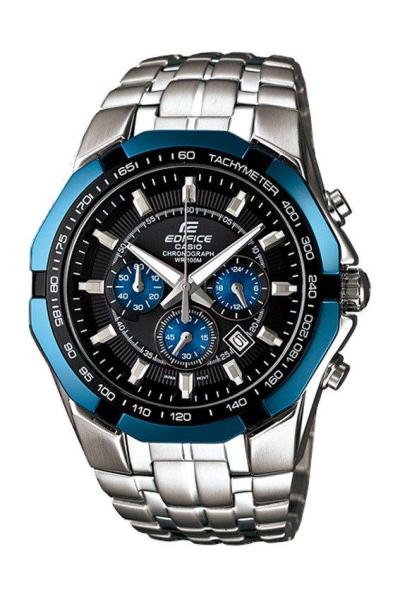 Casio Edifice EF-540D-1A2VJam Tangan Pria Strap Rantai - Silver