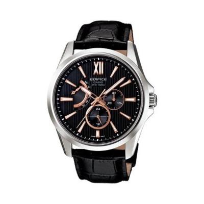 Casio Edifice EFB-300L-1AVDR Jam Tangan Pria Genuine Leather - Black