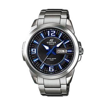 Casio Edifice EFR-103D-1A2VDF - Jam Tangan Pria - Stainlees Steel - Hitam Biru  