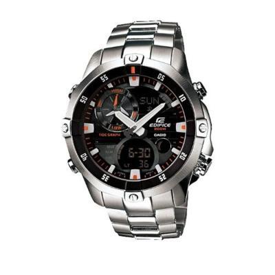 Casio Edifice EMA-100D-1A1VDF Jam Tangan Pria Stainless Steel - Black