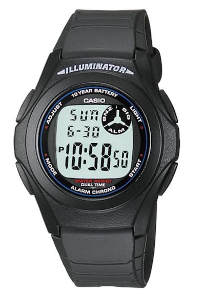 Casio F200W-1ADF-Resin-Hitam