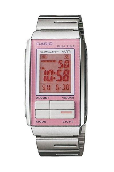 Casio Futurist LA-201W-4A3 Jam Tangan Wanita Strap Stainless Steel - Silver