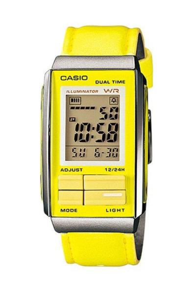 Casio Futurist LA-201WBL-9A Jam Tangan Wanita Strap Kulit - Kuning