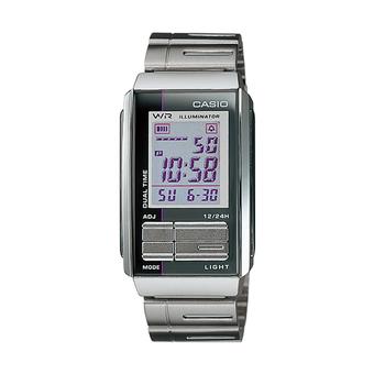 Casio Futurist LA-201WD-6A - Jam Tangan Wanita - Abu Abu - Stainless Steel  