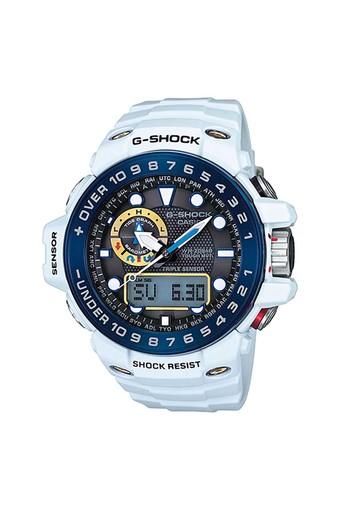 Casio G-Shock GWN-1000E-8ADR Gulfmaster - Jam Tangan Pria - Putih - Tali Resin  