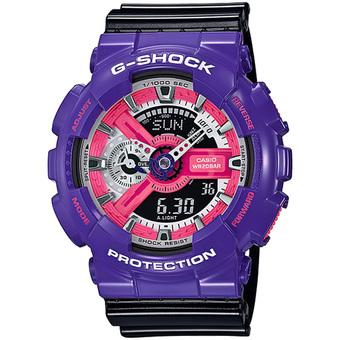 Casio G-Shock - Jam Tangan Digital Pria - Ungu - Strap Resin - GA-110NC-6A  