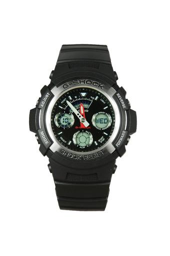 Casio G-Shock Jam Tangan Pria - Hitam - Resin - AW-590-1A  