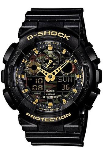 Casio G-Shock Jam Tangan Pria - Hitam - Strap Resin - GA-100CF-1A9  