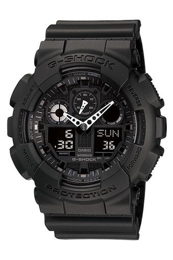 Casio G-Shock Men's Black Resin Strap Watch GA-100-1A1  