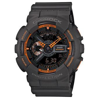 Casio G-Shock Men's Black Silicon Strap Watch GA-110TS-1A4DR  