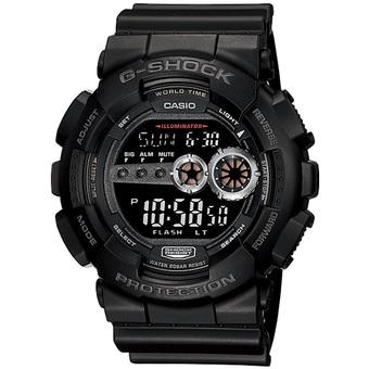 Casio G-Shock Men's GD-100-1B - Jam Tangan Pria - Black - Resin  